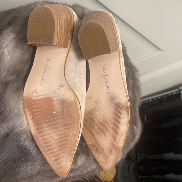 Sole Society Tan Suede Booties sz 9 - Picture 5 of 7